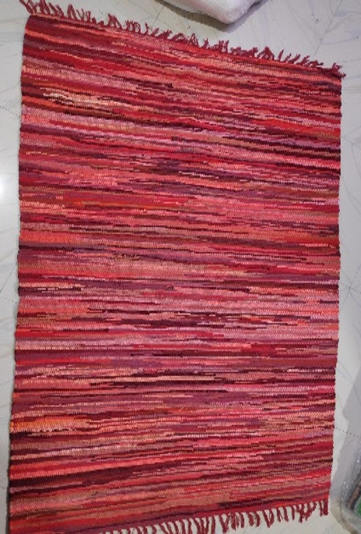 Chindi Floor Rug Red