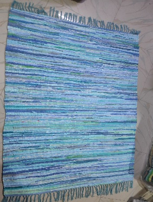 Chindi Floor Rug Turquoise